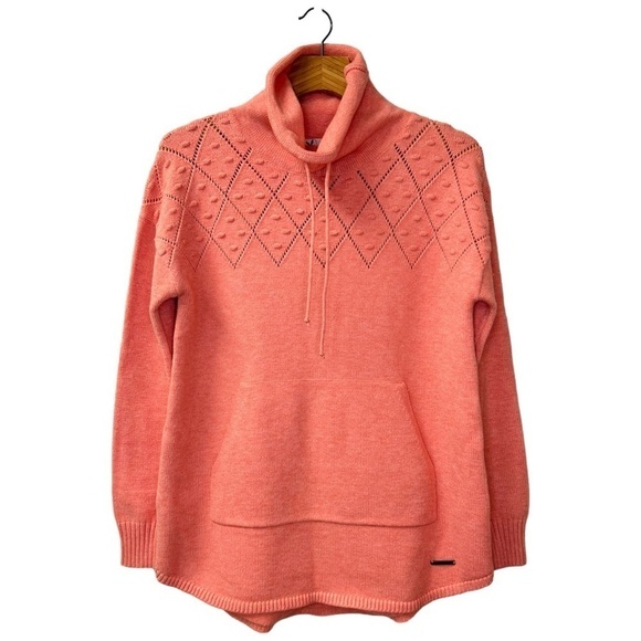 Carve Designs Rockvale Deux Sweater Tunic Grapefuit Heather Size S - Picture 4 of 11